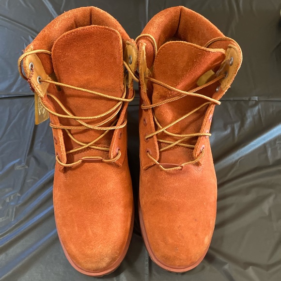 Timberland men’s orange waterproof boot - Picture 2 of 10
